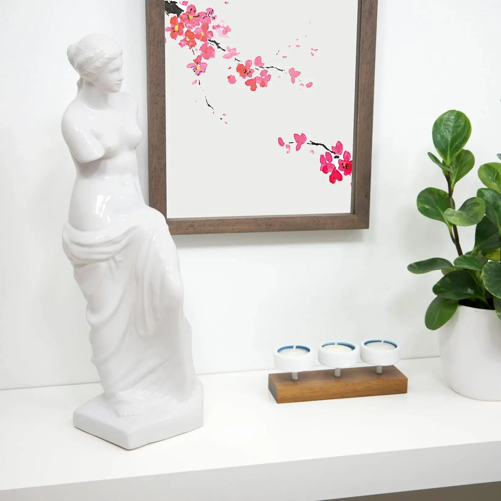 Extra-Tall Venus Money Bank - white