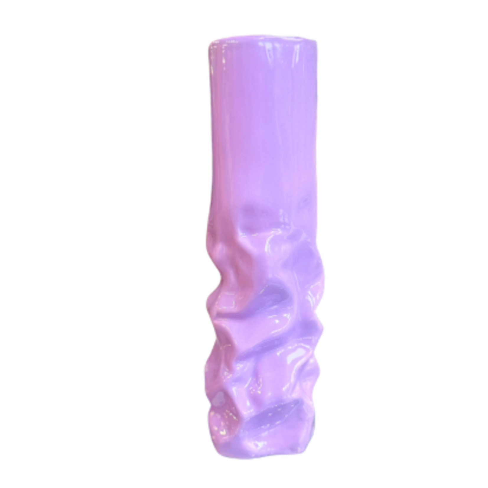 Crushed Tube Vase -