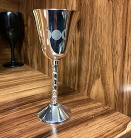 Med Triple Moon Silver Chalice Goblet