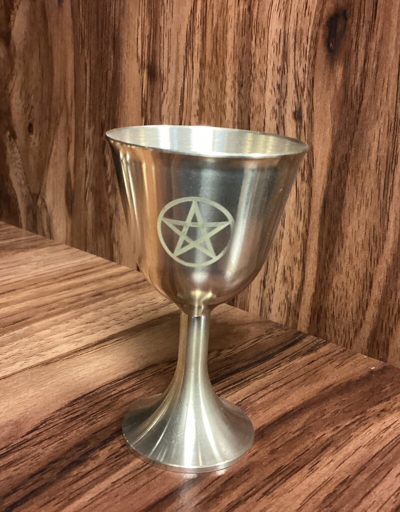 Chalice - Small - Pentagram - Gold Goblet