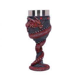 Dragon Coil Goblet Red - 20 cm Chalice