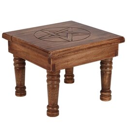 Altar Table - Large Carved Pentagram