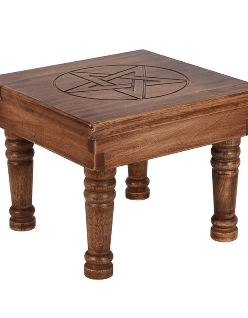 Altar Table - Large Carved Pentagram