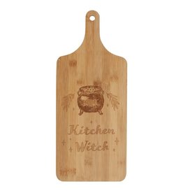 Kitchen Witch Wooden Chopping Board - Bamboo
