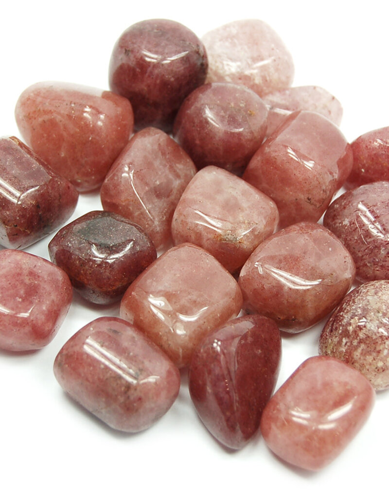 Strawberry Quartz Pink - Medium Gemstone Tumbled