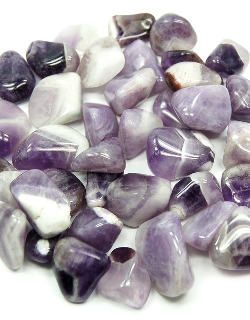Chevron Amethyst - Med Gemstone  Tumbled