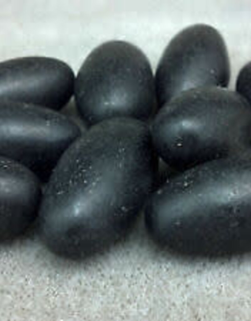 Black Shiva Lingam Oval - Large Gemstone Polished