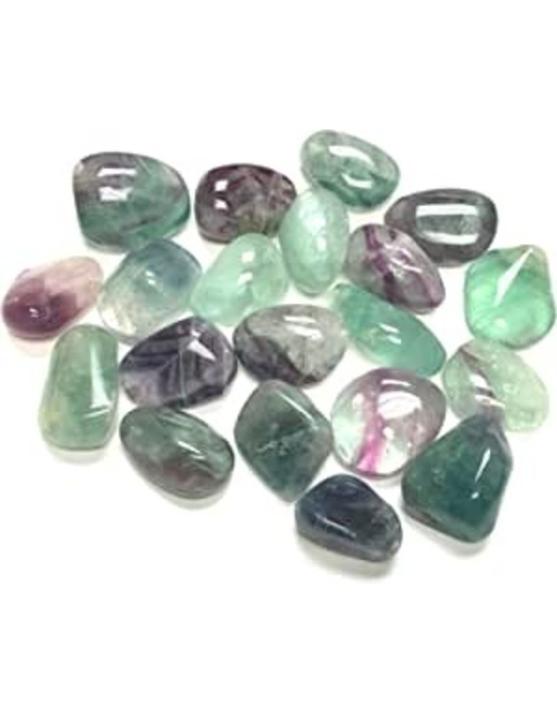 Rainbow Fluorite - Med Gemstone Tumbled