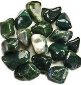 ** Moss Agate - Medium Gemstone Tumbled