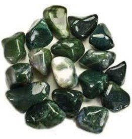 ** Moss Agate - Medium Gemstone Tumbled