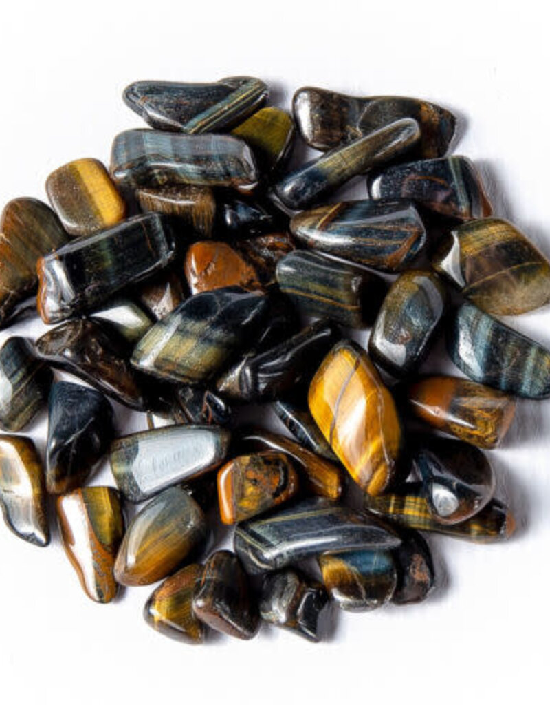 Multi Color Tiger Eye - Large Gemstone Tumbled