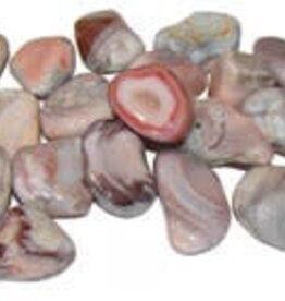 Pink Agate (Botswana) - Large Gemstone Tumbled