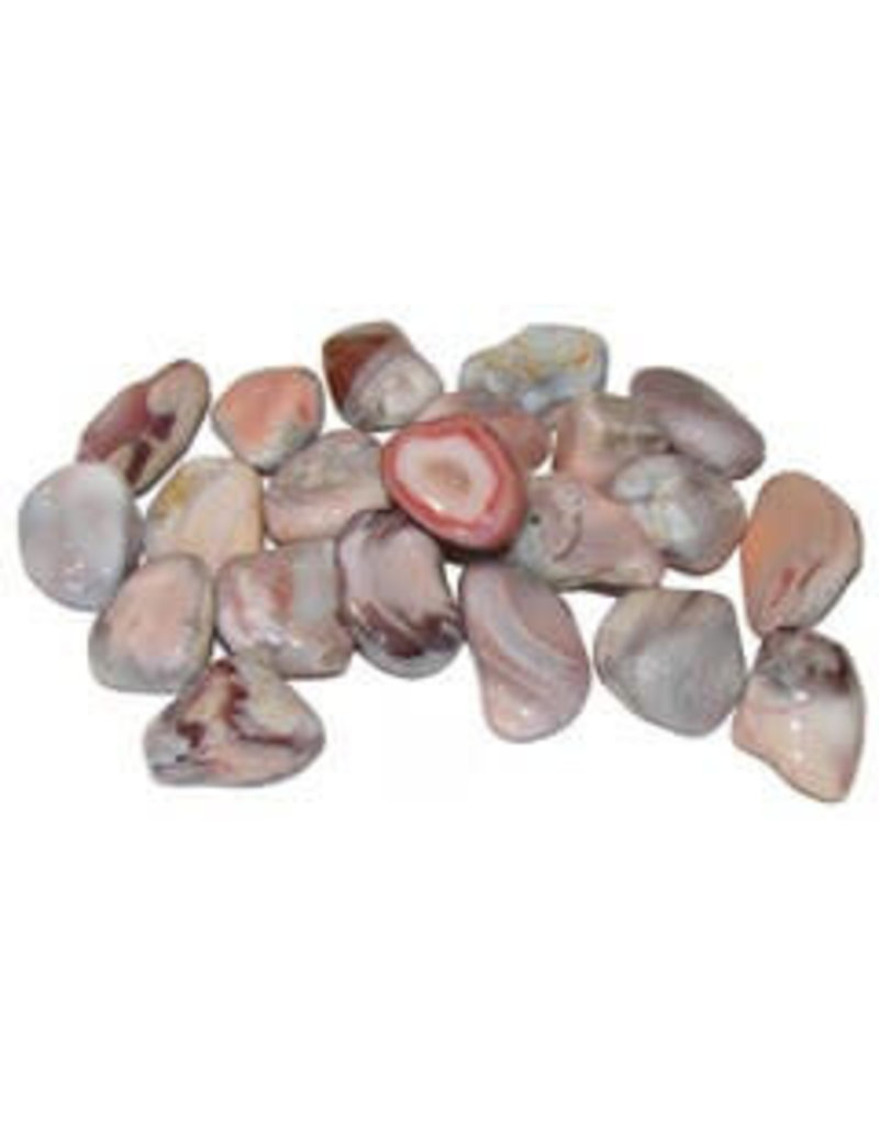 Pink Agate (Botswana) - Large Gemstone Tumbled