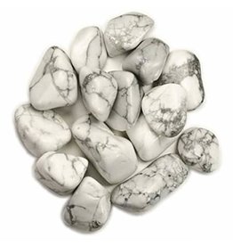 ** White Howlite - Small Gemstone Tumbled