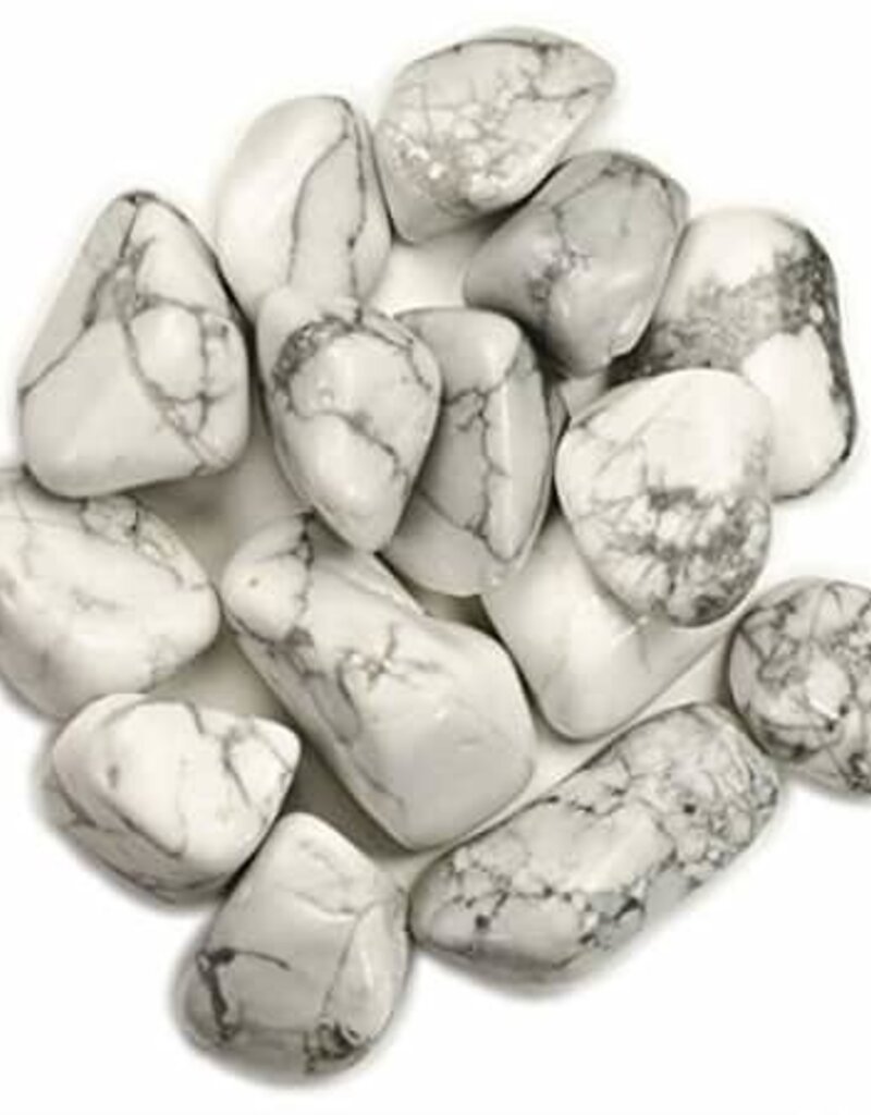 White Howlite - Small Gemstone Tumbled