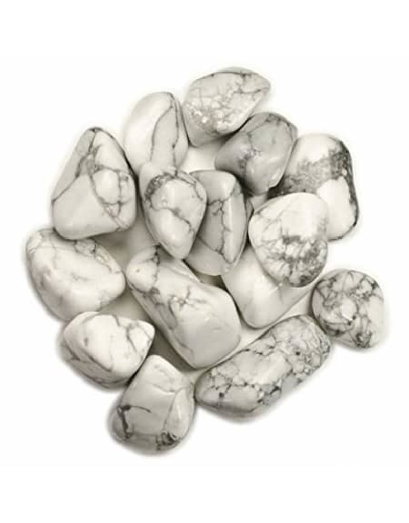 ** White Howlite - Small Gemstone Tumbled