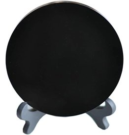 Authentic Black Obsidian Scry Mirror  -  BOM 15cm/1.5cm