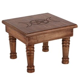 Altar Table - Large Carved Triple Moon