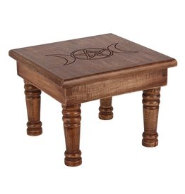 Altar Table - Large Carved Triple Moon