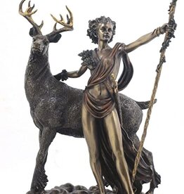 Artemis Goddess with Deer Bronze (NB)