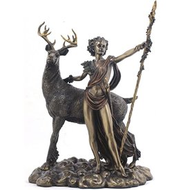 Artemis Goddess with Deer Bronze (NB)