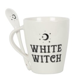 White Witch Mug and Spoon