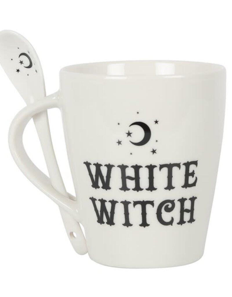 White Witch Mug and Spoon