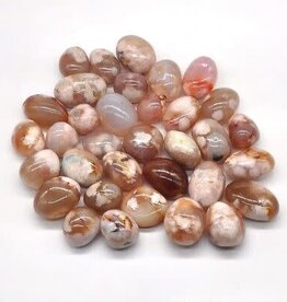 Flower Agate – Medium Gemstone Tumbled