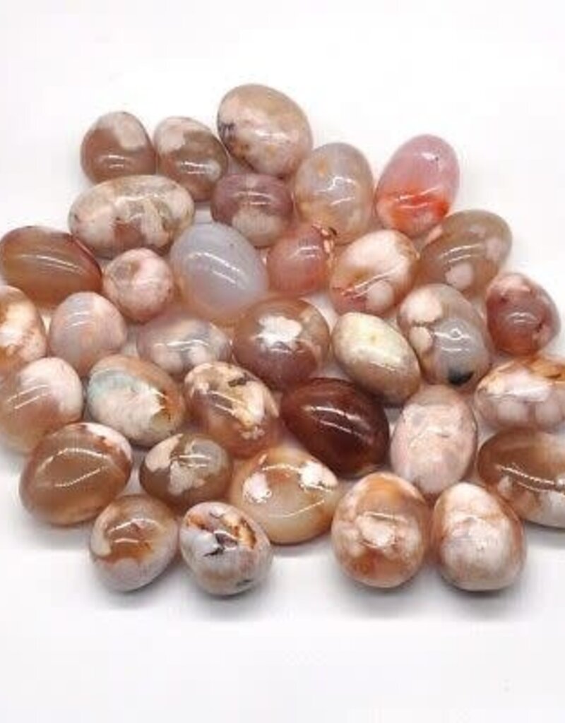 Flower Agate – Medium Gemstone Tumbled