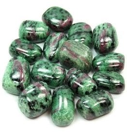 ** Ruby In Zoisite  - Small Gemstone Tumbled