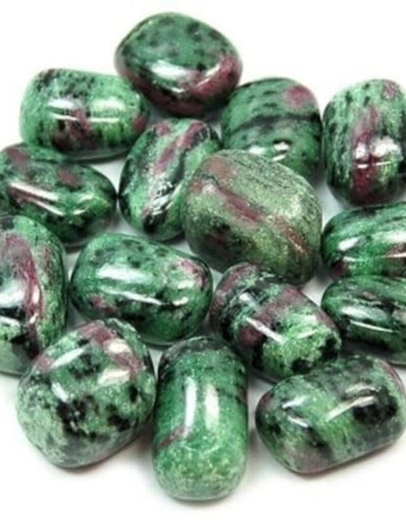 Ruby In Zoisite  - Small Gemstone Tumbled