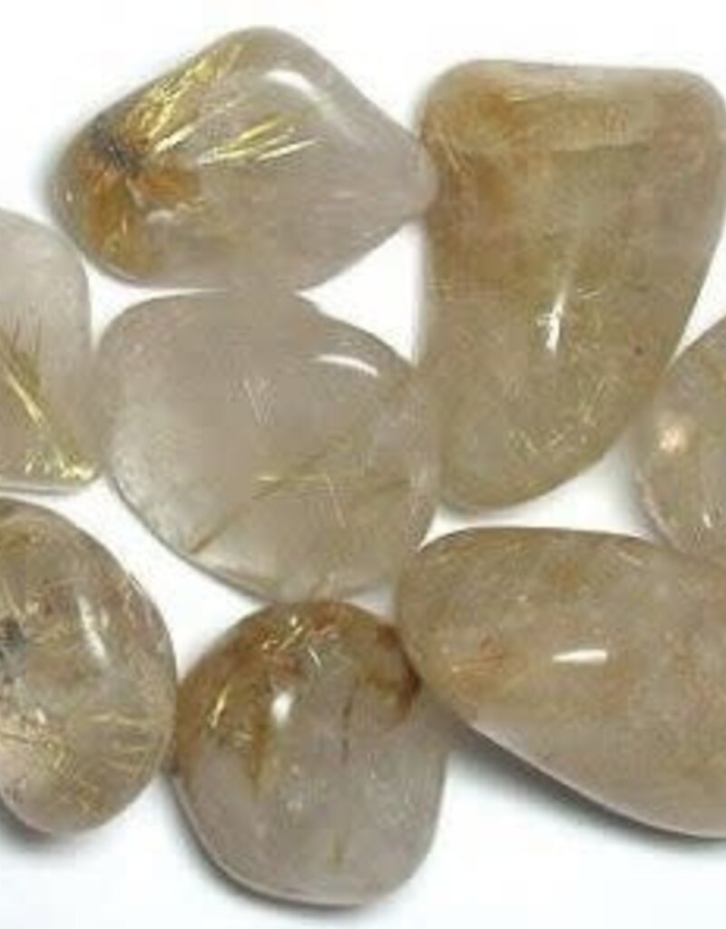 Rutilated Quartz - Large Gemstone Tumbled