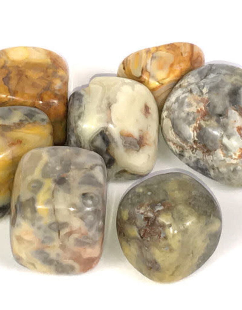 Yellow Crazy Lace – Large Gemstone Tumbled