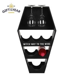 ^^ Coffin Wine Shelf