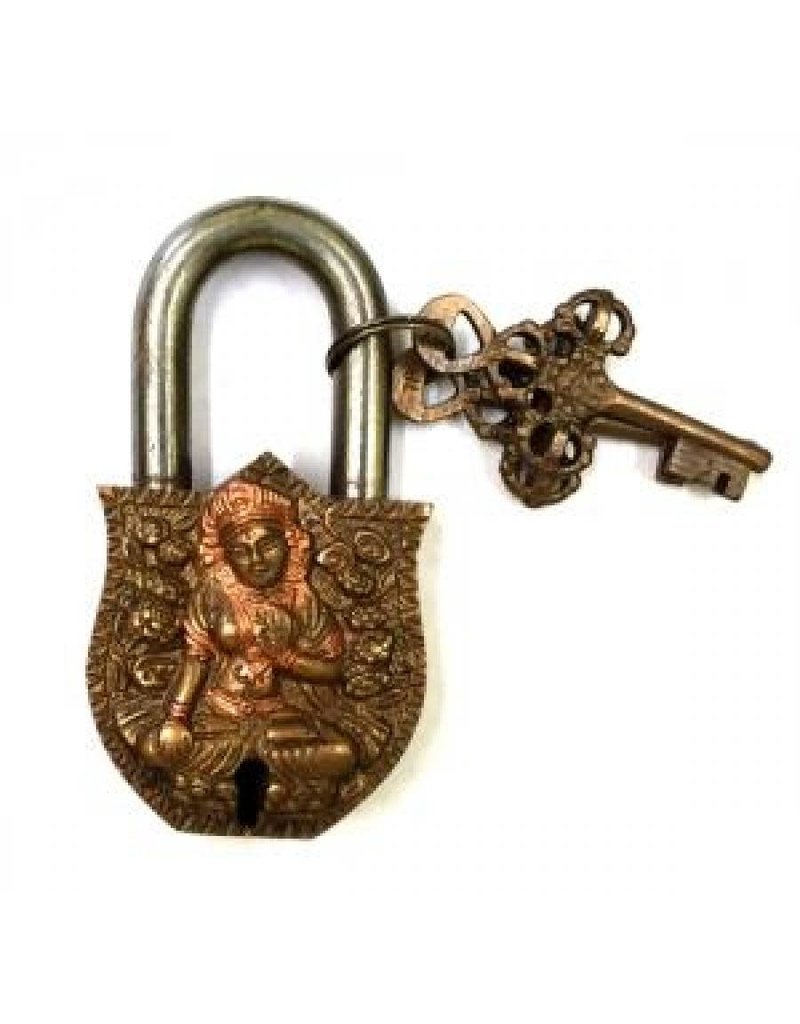 Goddess Tara Antique Brass Lock