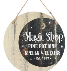 Magic Shop Round Hanging Sign