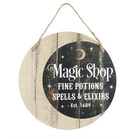 Magic Shop Round Hanging Sign