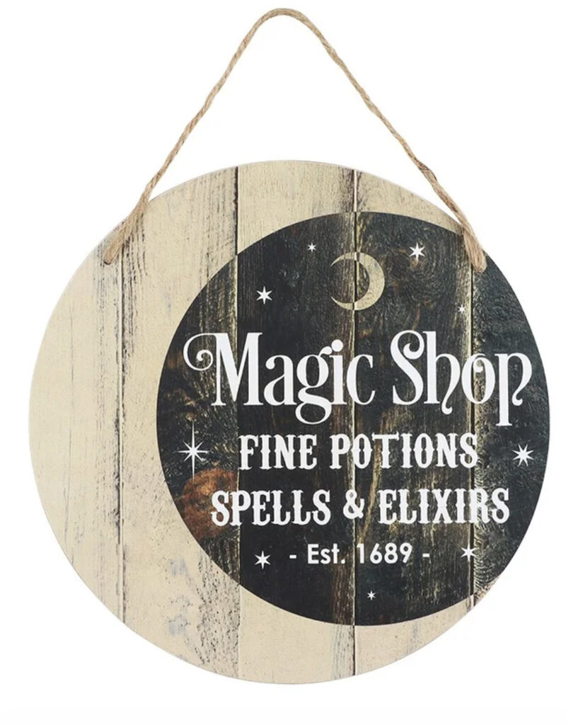 Magic Shop Round Hanging Sign