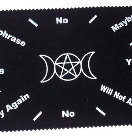 Pendulum Mat 8x12 - Triple Moon Pentagram