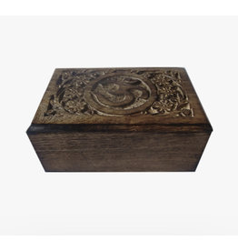 3D OM Carved Wooden Box