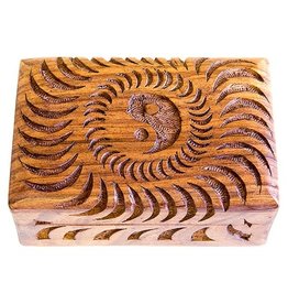 Ying Yang Carved Box 4x6