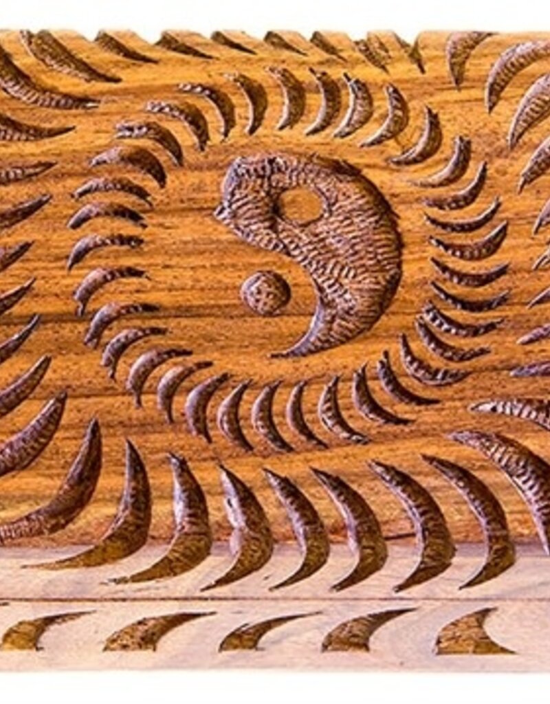 Ying Yang Carved Box 4x6