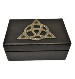 Triquetra Carved Wood Box 4x6