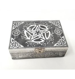 Pentagram Metal Over Wood Box