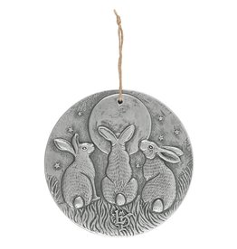 Bunny Silver Effect Plaque