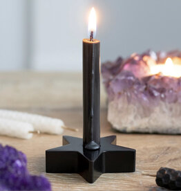 Black Star Spell Candle Holder