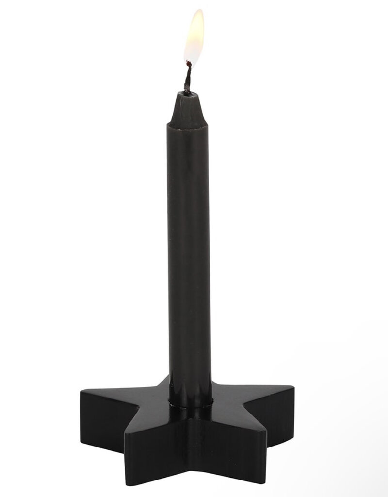 Black Star Spell Candle Holder