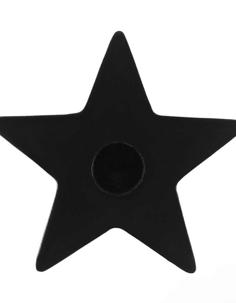 Black Star Spell Candle Holder
