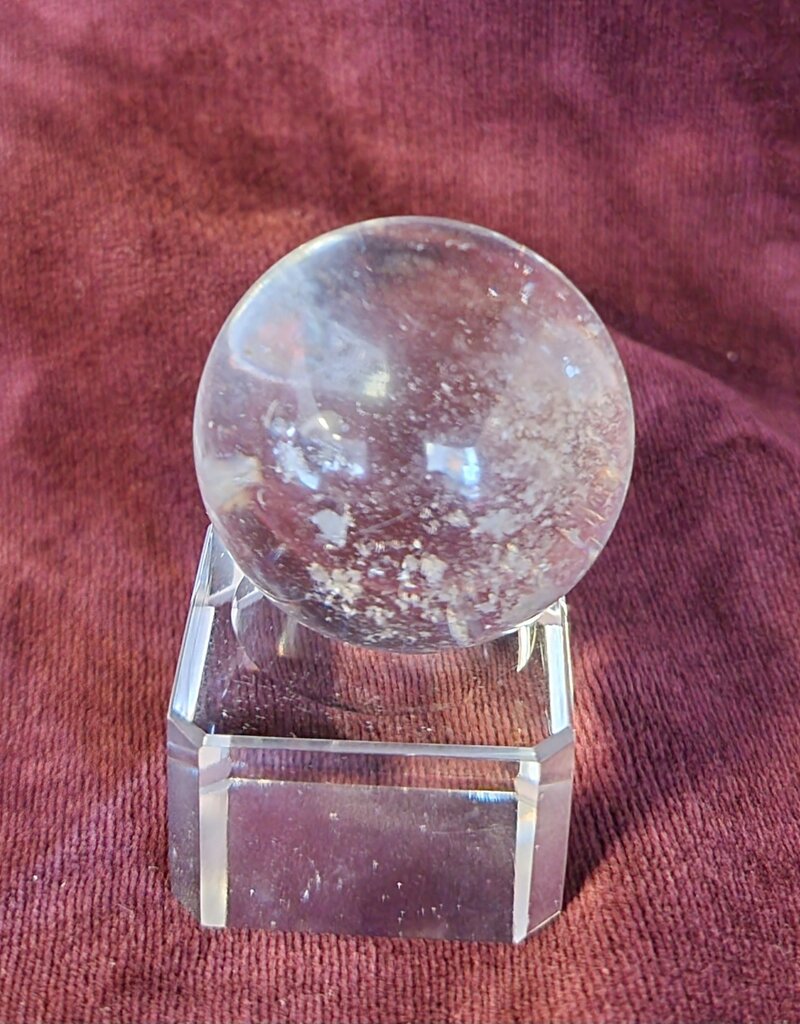 Clear Quartz with Occlusions Sphere - Gemstone CQ2