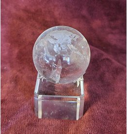 Clear Quartz with Occlusions Sphere - Gemstone CQ1